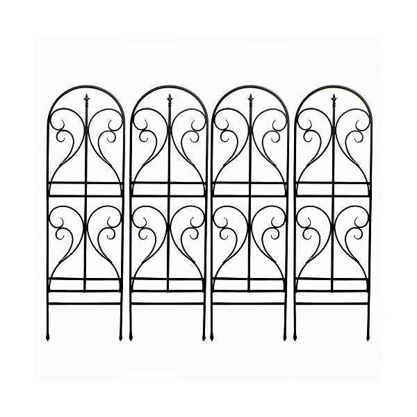 住まいスタイル アイアントレリス フィニアル 4枚組 ブラック IF-FN7950-4P-BLK メーカー直送 20,419円