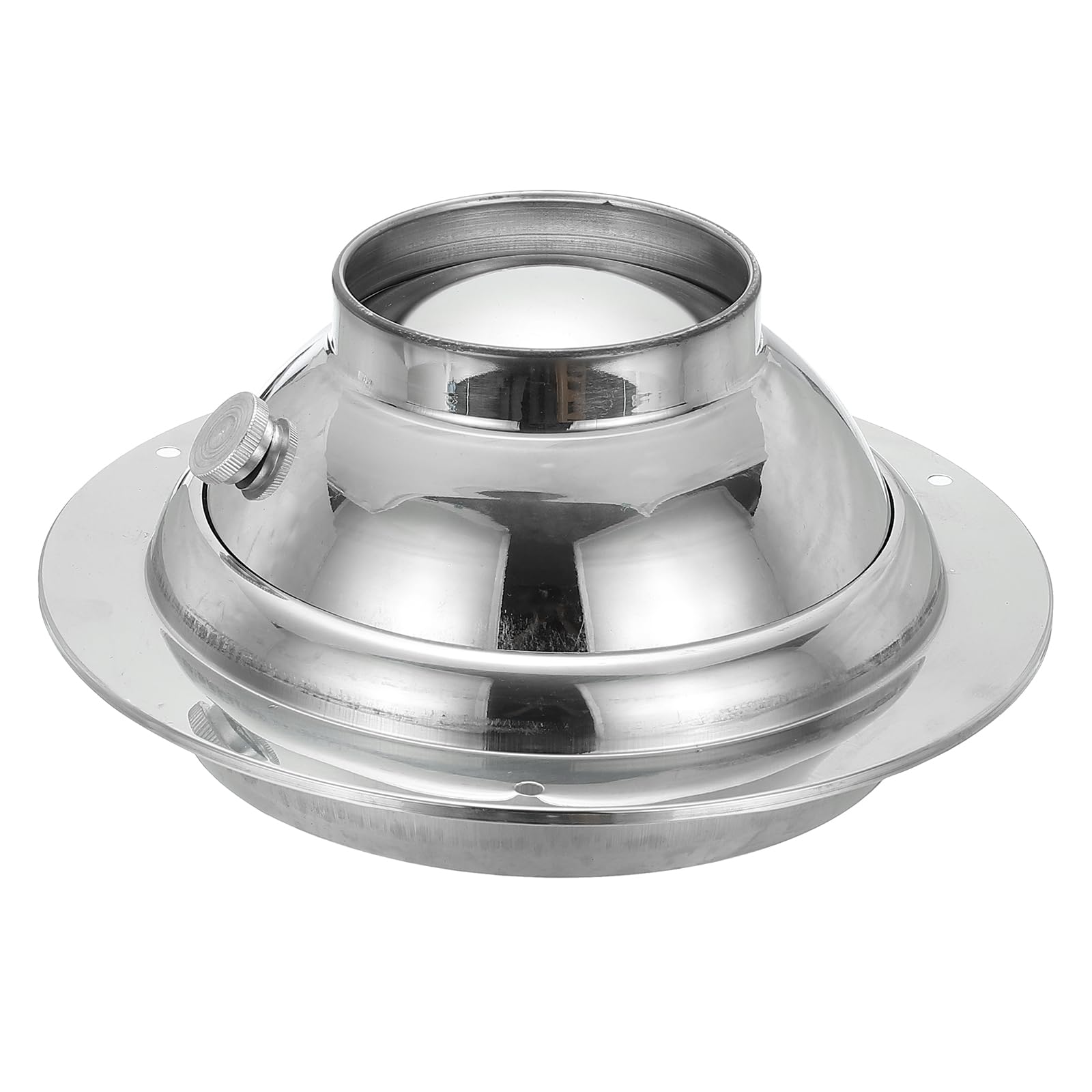 PATIKIL 251 mm 丸型エアベント 調節可能 360ボールジェットノズルディフューザー ディフューザーカバー ステンレススチール ソフィットベント 浴室 キッチン ルーム換気用