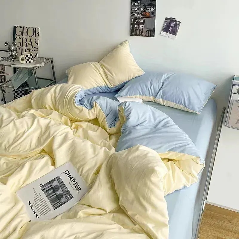 布団カバーシーツ敷パッド寝具ベッドマットレス布団カバーシーツカバー レトロ コーヒー 布団カバー シーツ 4点セット シンプル シーツ 布団カバ