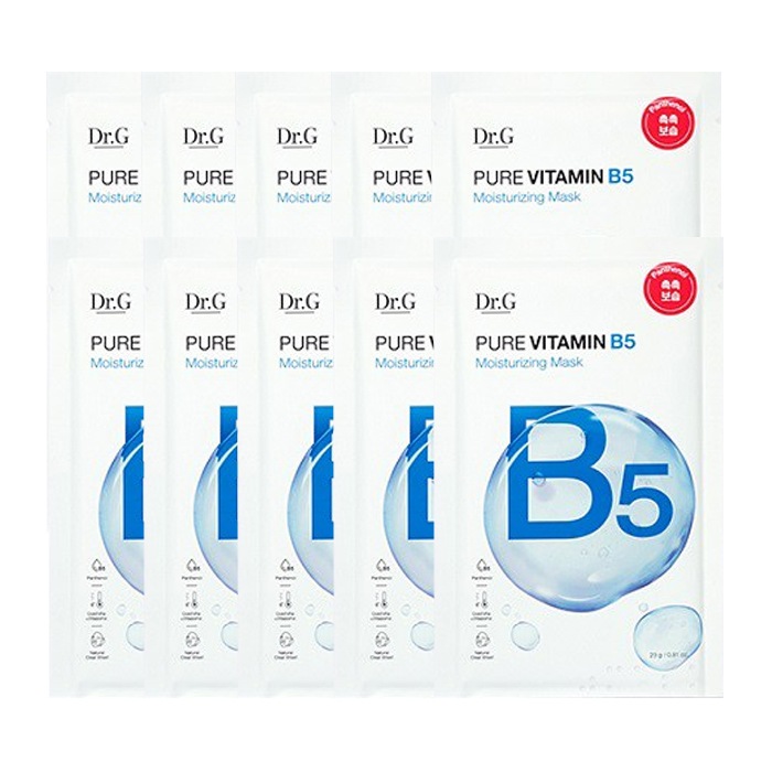 ピュアビタミンB5 モイスチャライジングマスクパック, 10個