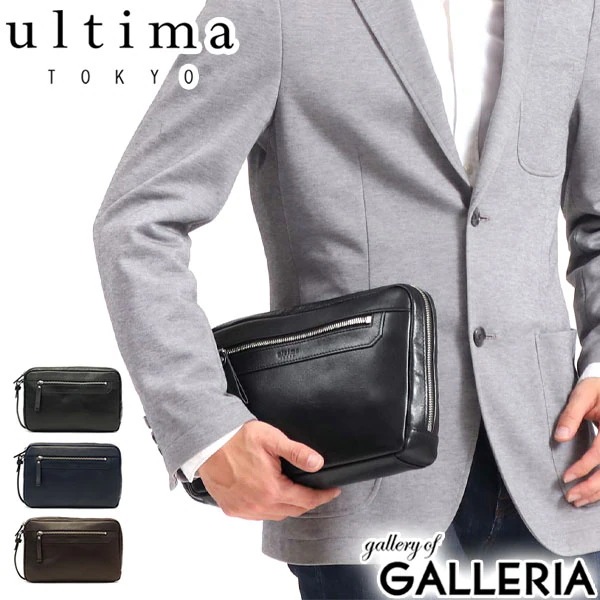 クラッチバッグ ultima TOKYO バッグ ケヴィン セカンドバッグ L字ファスナー A5 小さめ コンパクト 本革 革 レザー ビジネス シンプル メンズ 77992