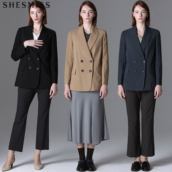 シーズミス ケリー ソリッド ダブルボタン ジャケット