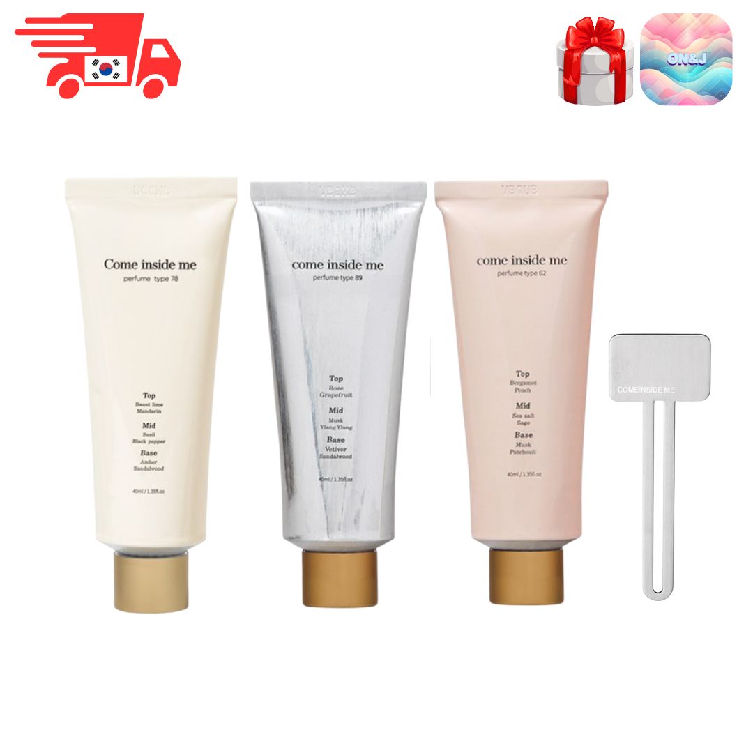 [カムインサイドミー] ソリッドパフューム Type62,Type89,Type78 スクイーザー付き 女性用 練り香水 / 肌に溶け込む自然な香り