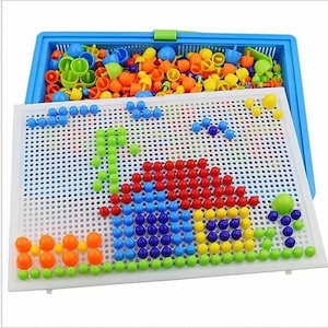 子供の早期教育多機能キノコ釘デジタルパズルボード知育玩具子供おもちゃ
