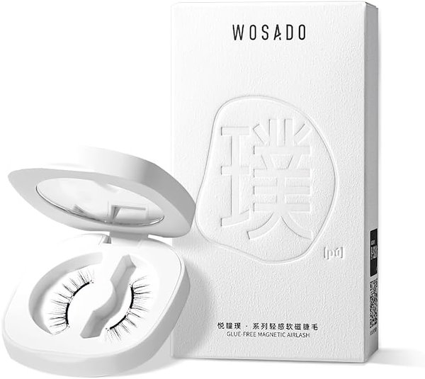 wosadoマグネット式つけまつ毛セット 曜石ブラック 曜石黑 WOSADO マグネット式つけま正規品ヨウセキブラック曜石黒