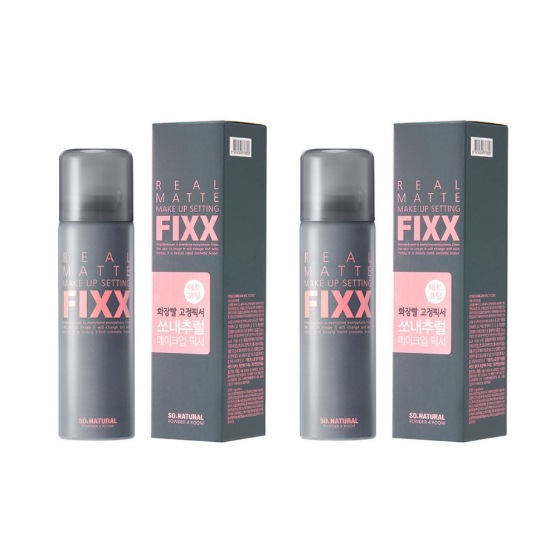 [NEW ] リアルマット メイクアップセッティングフィクサー 75ml / 2個 / 艶消しフィクサー / 暑くてじめじめした天気に最高 / 強力固定