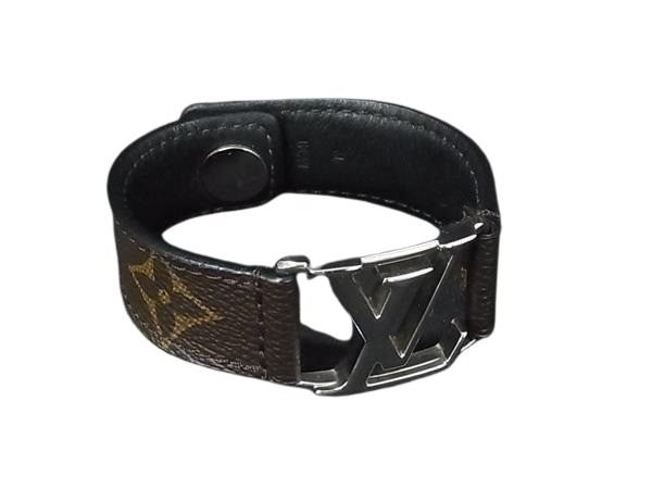 ブレスレット ブラスレ ホッケンハイム モノグラム M6141 シルバー金具 ブラウン バングル アクセサリー ブランド 小物 記念日プレゼント 誕生日 男女兼用 ギフト【本物保証】
