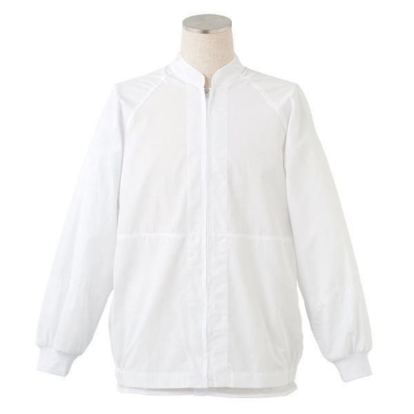 サカノ繊維 工場用白衣男女兼用 インナーネット付ラグラン袖 SKA290N ホワイト 5Lサイズ