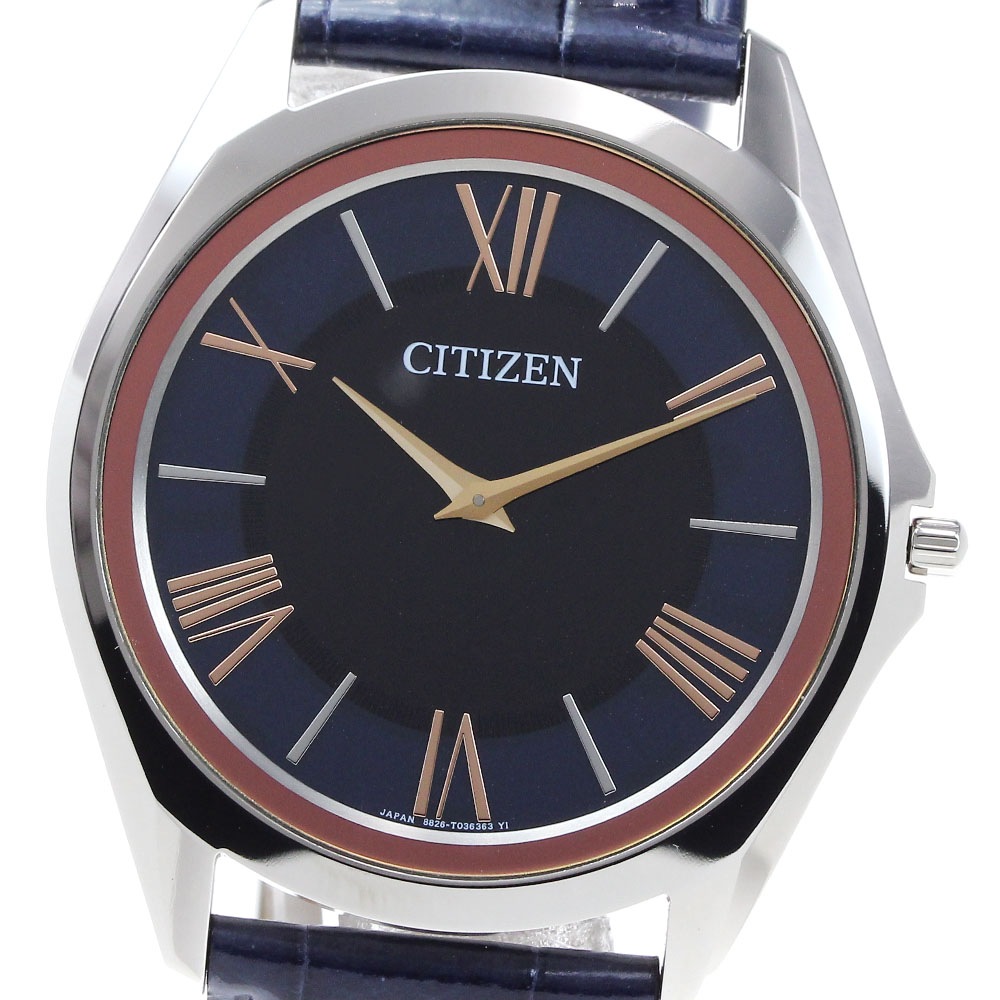 シチズン CITIZEN 8826-T025463/AR5034-7L エコドライブ ワン ソーラー ソーラー メンズ 美品 箱保証書付き_824963【中古】