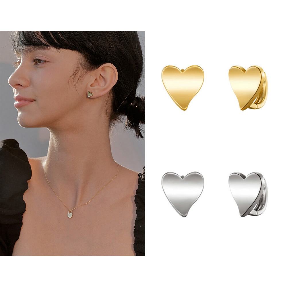 フラットハルトワンタッチイヤリング/韓国人気アクセサリー 韓国人気ファッション SNSで人気