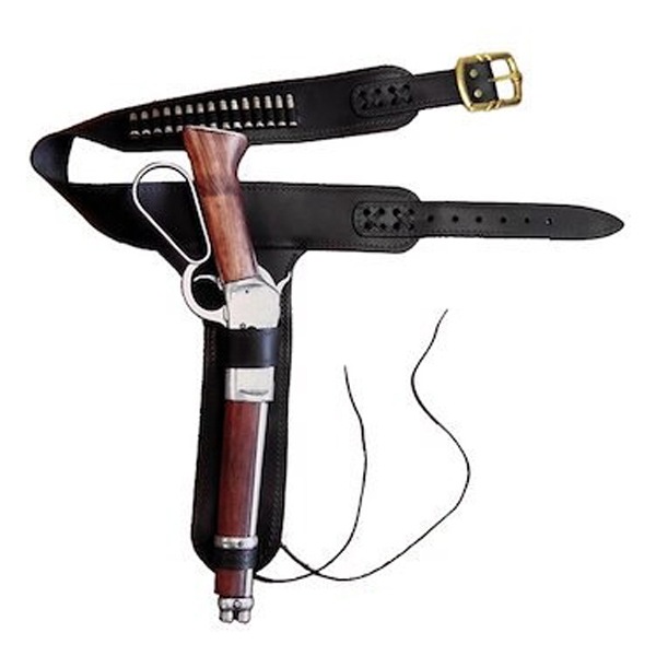 サバゲー ベルト メアズレグライフル用 ガンベルト 15ブレッド付 DENIX デニックス 701 121cm ホルスター 銃 ピストル レプリカ 復刻銃 古式 西洋 モデル アクセサリー 革