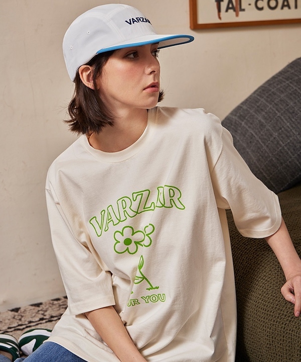 [VARZAR]パームツリー ロゴ 半袖Tシャツ ブラック パームツリーロゴ半袖Tシャツ - VARZAR | 60% - アジア