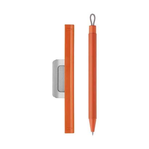 （まとめ） ゼブラノートホルダー付ジェルボールペン ピタン 0.5mm 黒 （軸色：オレンジ） P-JJ115-OR 1本 (×5セット)