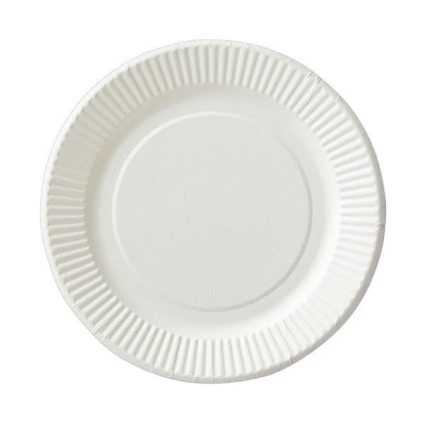 （まとめ）ペーパーウェア ペーパープレート18cm T-7SE 1セット（250枚：50枚×5パック）(×5セット)