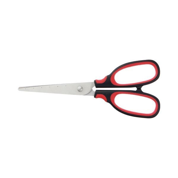 （まとめ）TANOSEE はさみ 刃先先丸 刃渡り65mm ブラック 1セット（10本） [x2]