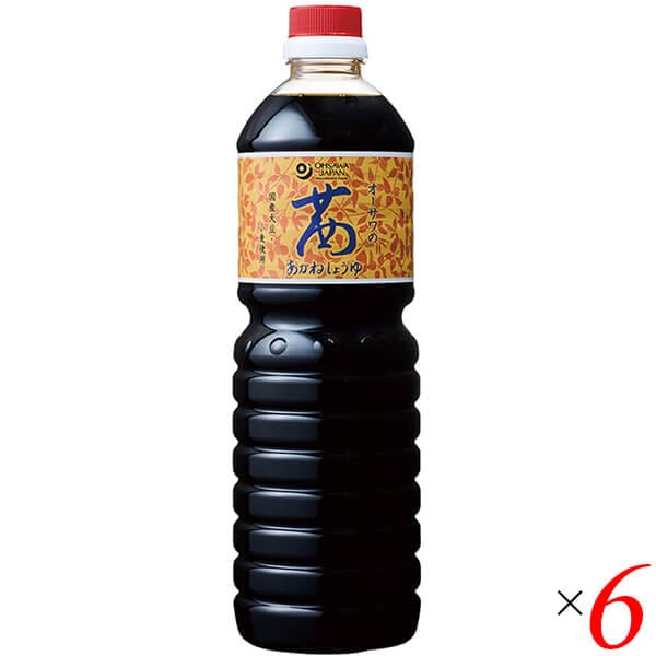 オーサワの茜醤油(ペットボトル)1L 6本セット