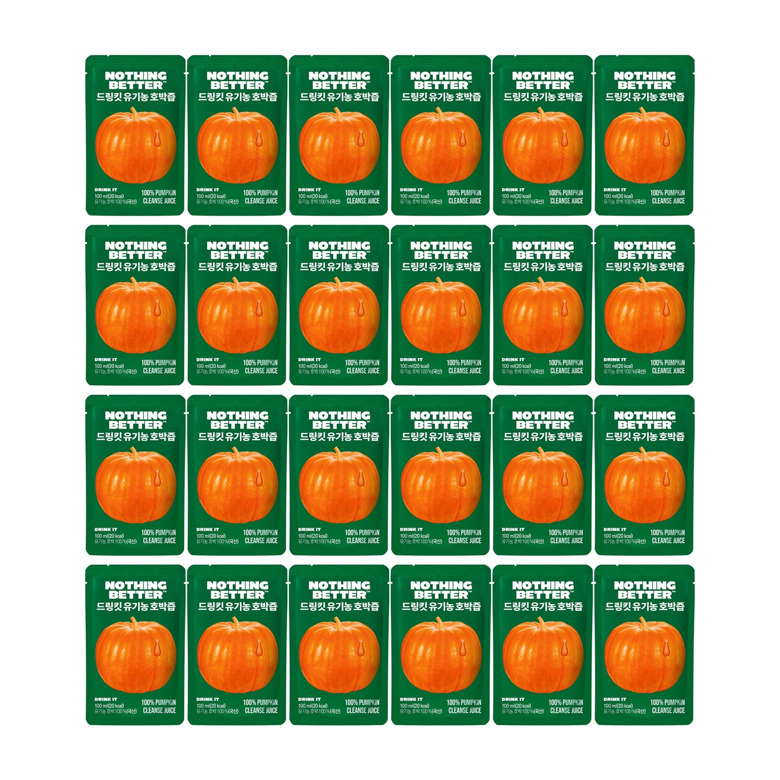 ドリングキット 新鮮な カボチャ汁 100ml X 24個