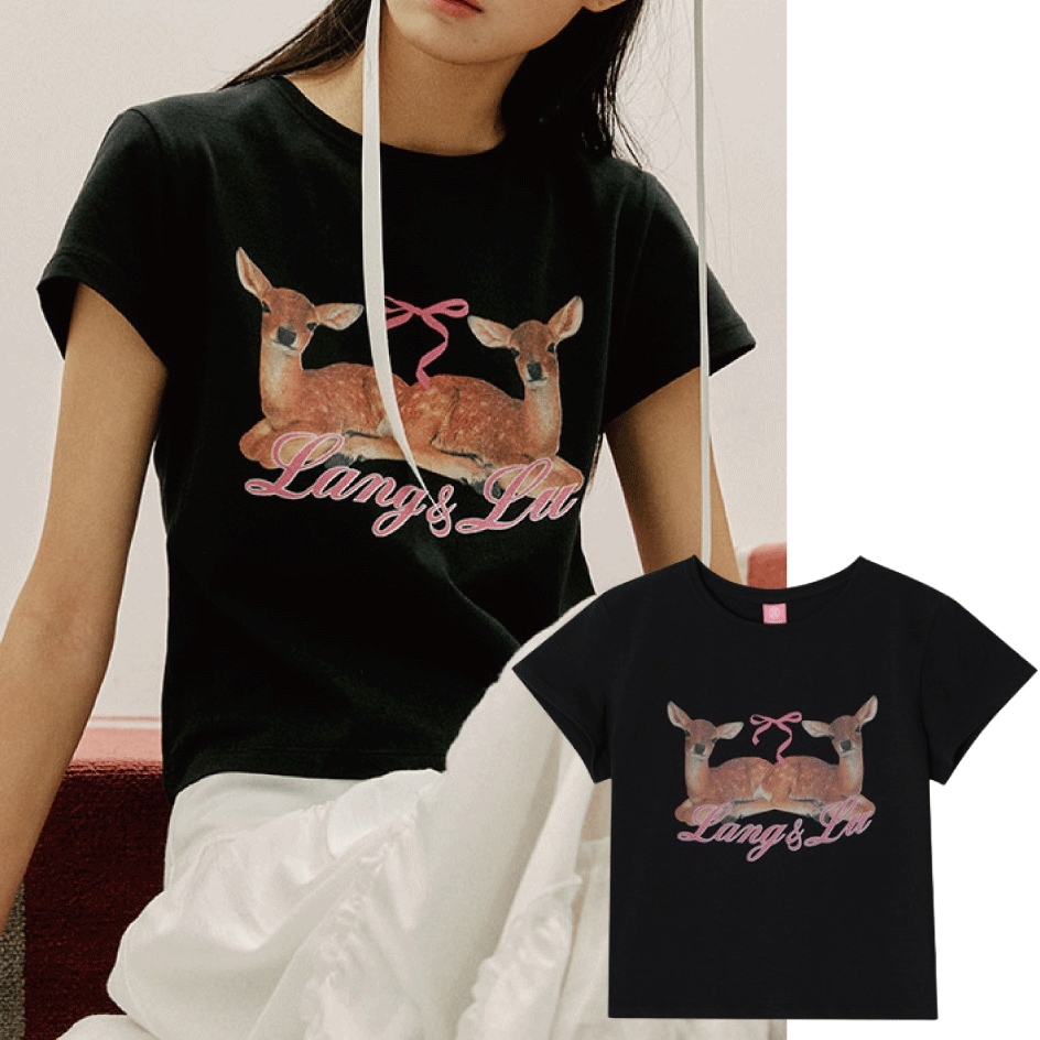 LIKE BAMBI T-Shirts_BLACK 6,028円