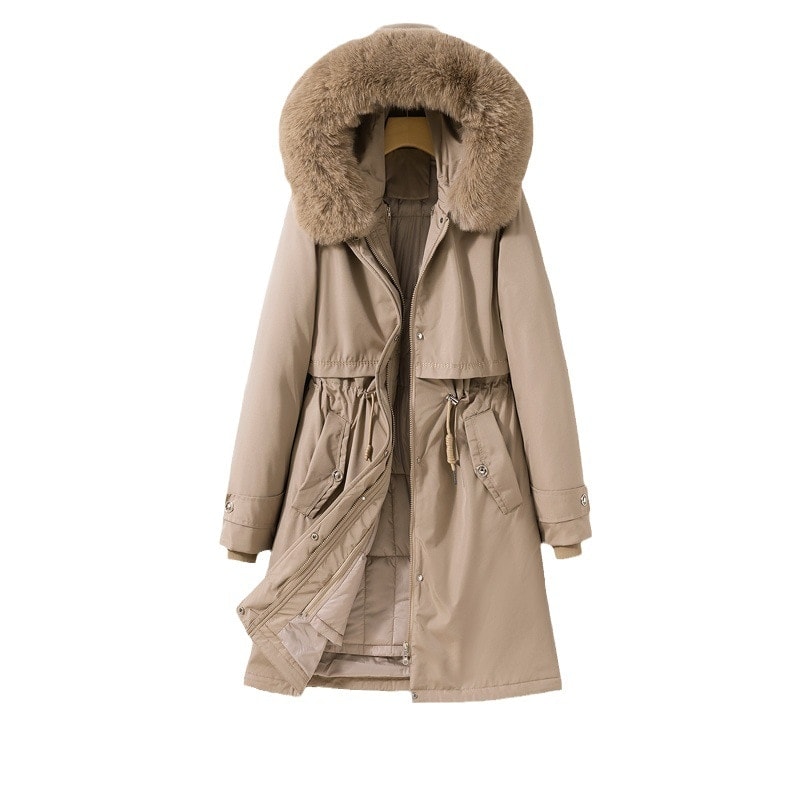 品質いいな新品 モッズコート レディース 中綿ライナー付き ミリタリー 中綿コート フェイクファー