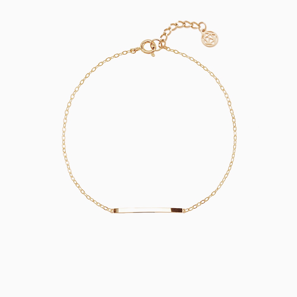 14K 18K シンプル スティック ブレスレット 17,625円