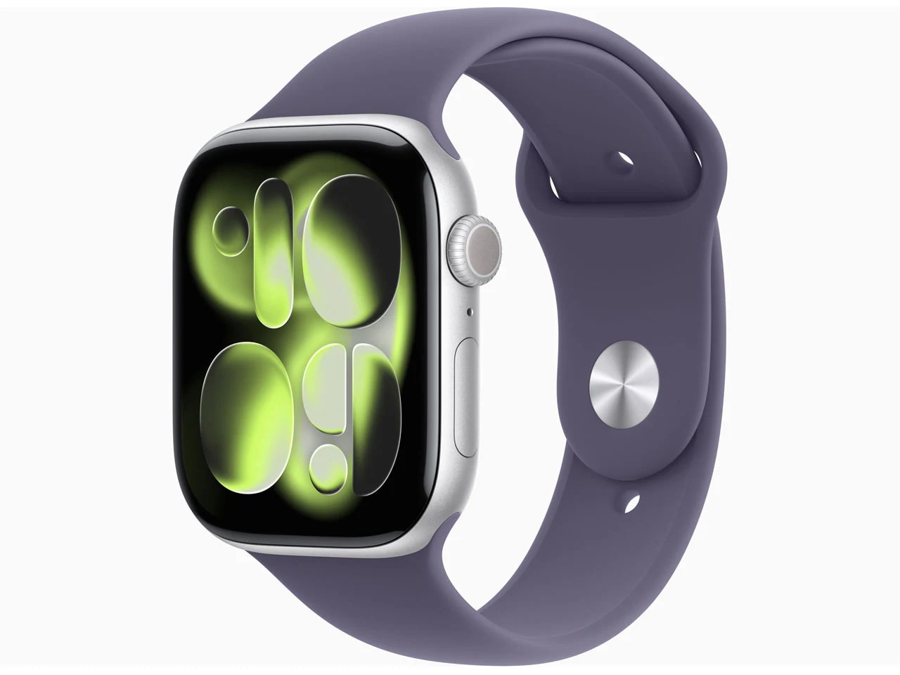 Apple Watch Series 11 GPS+Cellularモデル 46mm MFCP4J/A [シルバー・パープルフォグスポーツバンド S/M]