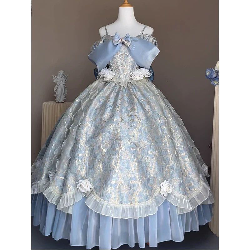 【2枚購入で 3oo円OFF！】ハイエンドのパレススタイルのセンスを持つワンショルダードレス学生大人のギフトプリンセスロリータスカート