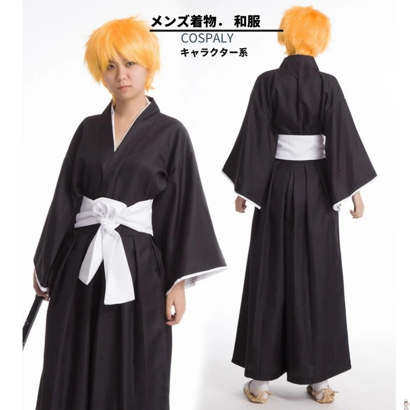 コスプレ衣装 メンズ 着物 和服 衣装 コスチューム 大人用 コスプレ 袴 大きいサイズ 死神 仮装 メンズ 和風 男性用 レディース 和装 XL かわいい キャラクター コス 着物風 可愛いコスプレ