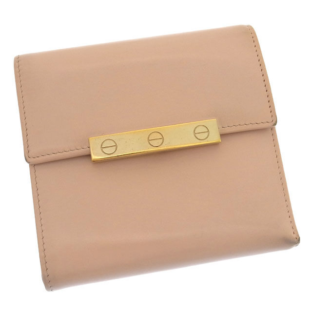人気の贈り物が 三つ折り財布 コンパクトサイズ ラブコレクション ライトピンク ゴールド L3000748 ビスプレ 長財布