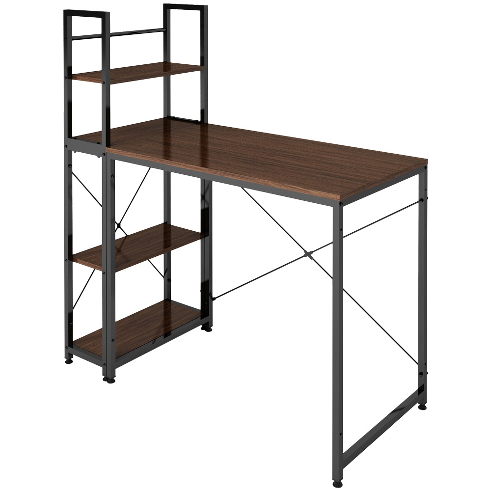 【日本国内出荷-3日で配達】4色 韓国版新金 組み立て簡単 多重機能パソコンデスク 左右入替可 収納 両用デスク ハイタイプ 在宅ワークデスク勉強机 傷や水などに強い ゲーミングデスクDJYC17