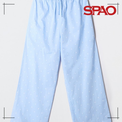 SPAO公式 壊れたクマ パジャマズボン (LIGHT BLUE)