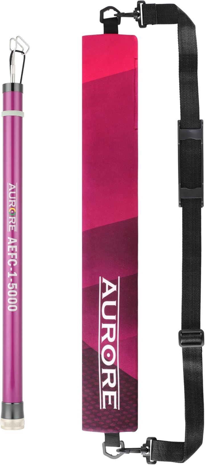 ケーブル索引具 通線工具 伸縮 配線竿 引っ掛け棒 電工竿 カーボンとガラス繊維採用 手元竿GFRP製 点検口 天井裏 OAフロア 狭い空間の配線に最適 軽量 京都 (紫, 伸長：5m)