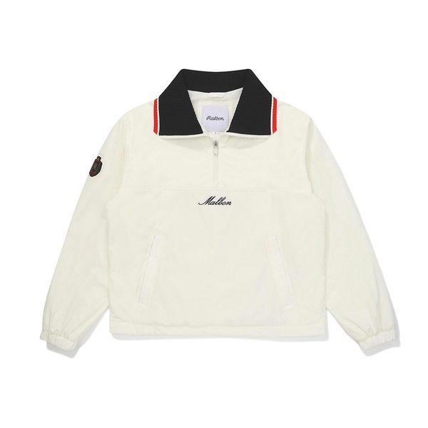 [マルボン公式] 女性ニット襟ウォームライニングアノラック IVORY (WOMAN)