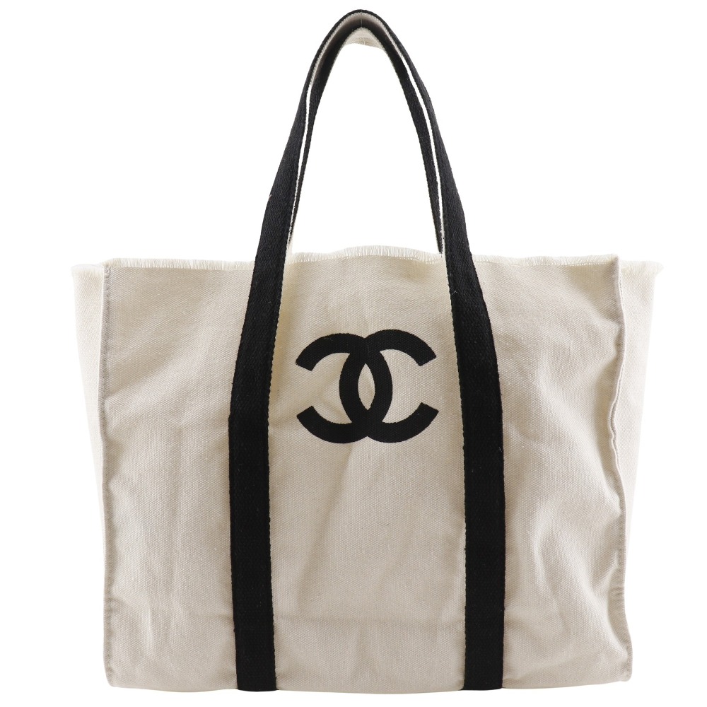 ココマーク ノベルティ トートバッグ キャンバス 白 黒 レディース 中古品 A-ランク 32,370円