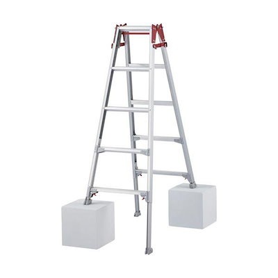 他サイト： ハセガワ RYZ-15C 脚部伸縮式アルミはしご兼用脚立 ワンタッチバー RYZ型 5段 10194 RYZ15Cの商品画像