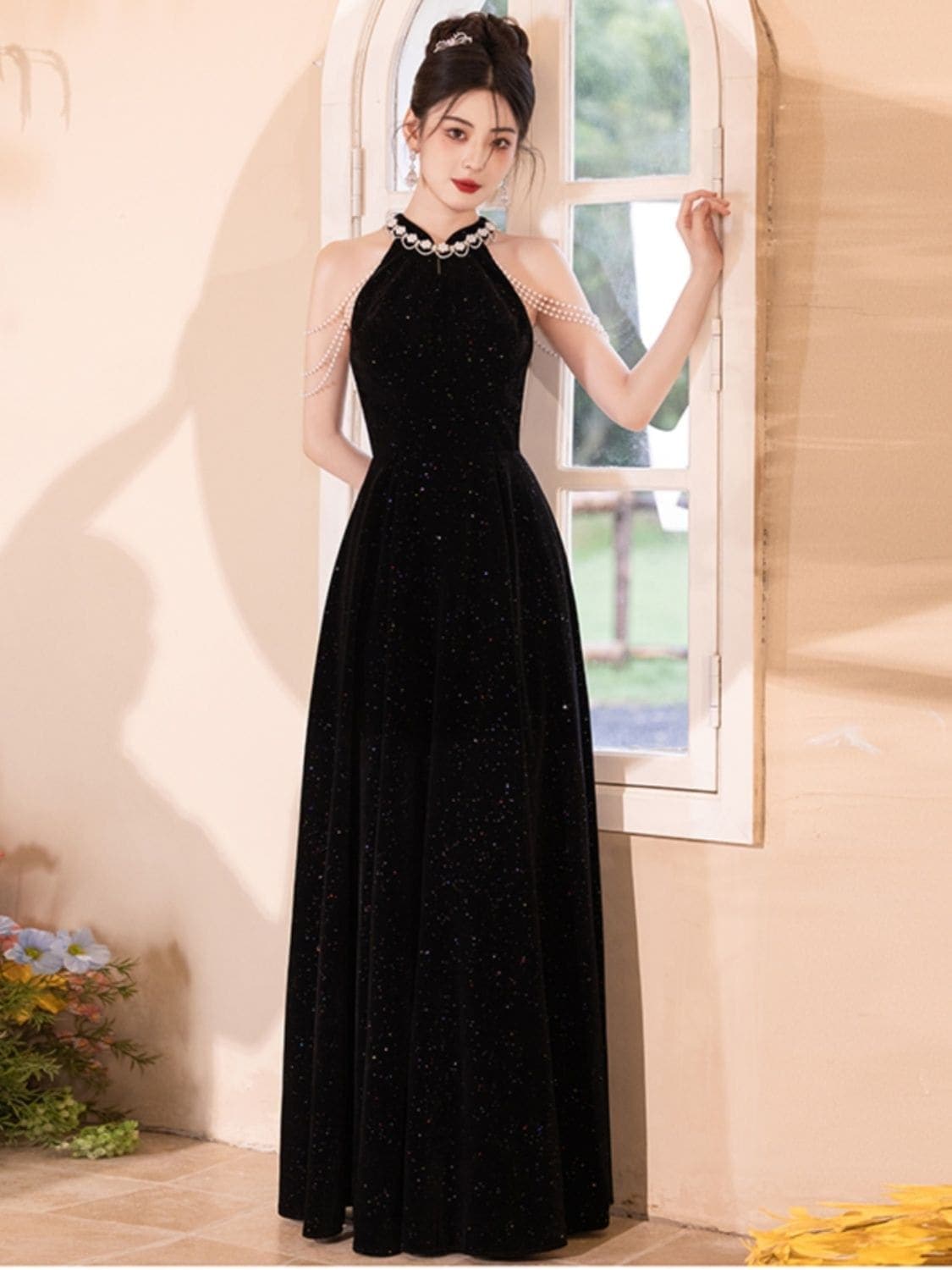 パーティードレス イブニングドレス新作成人式用ラグジュアリー宴会用ドレススカート