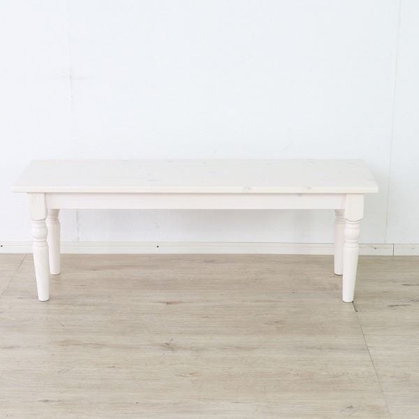 ダイニングベンチ WH ホワイト 組立品