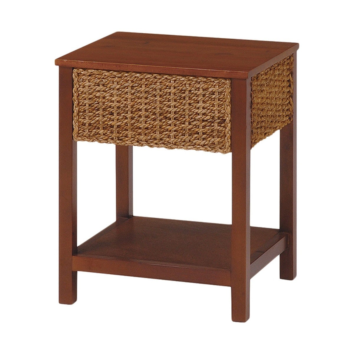 サイドテーブル 幅40cm 引出し付 アバカ素材 完成品 グランツ コーヒーテーブル ソファサイド 収納ラック チェスト アバカ マニラ麻 アジアンテイスト インテリア おしゃれ 天然素材