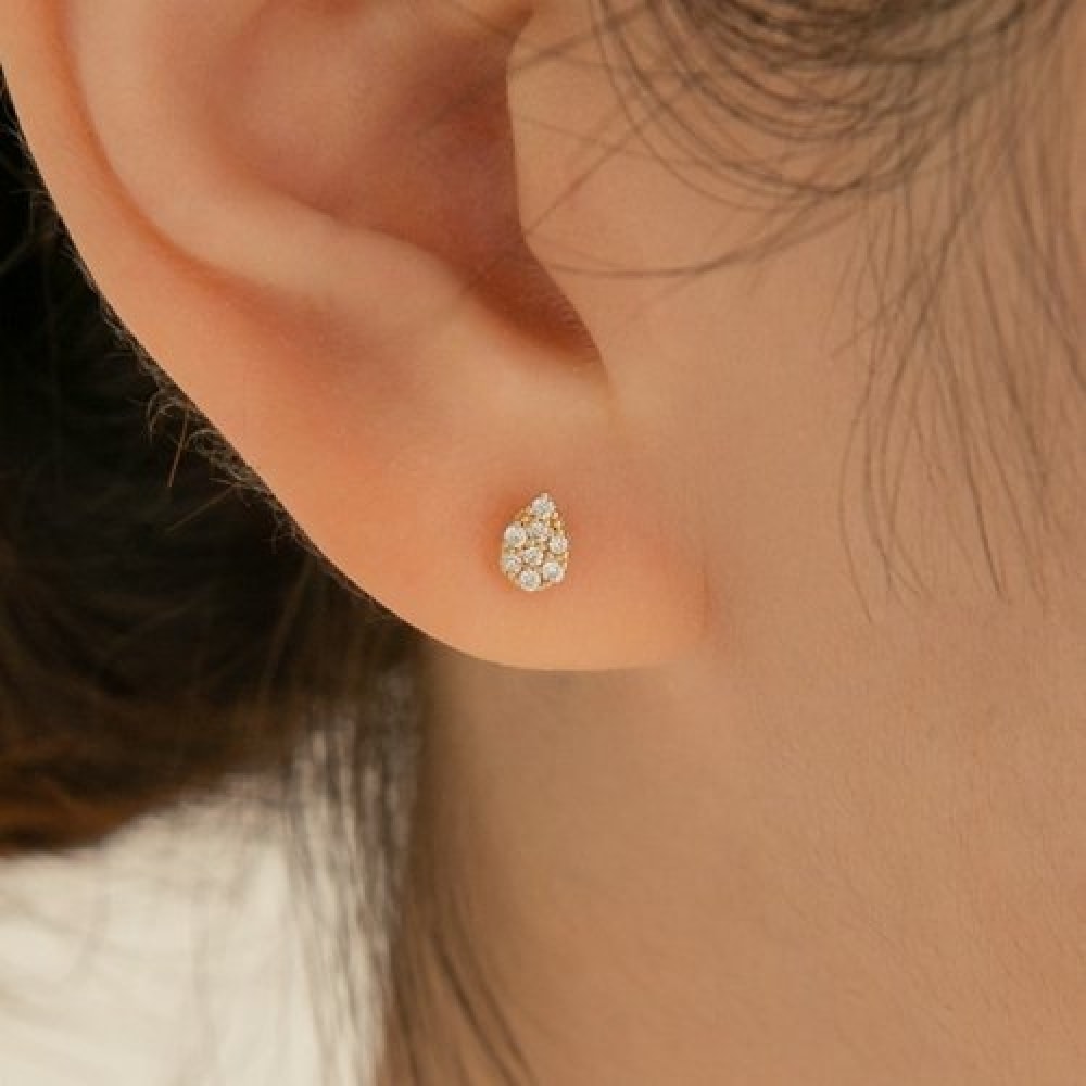 LUNNE 14k ミニ水玉キューピアス (14k ゴールド) (バーの厚さ 1mm) #PIB16 11,739円