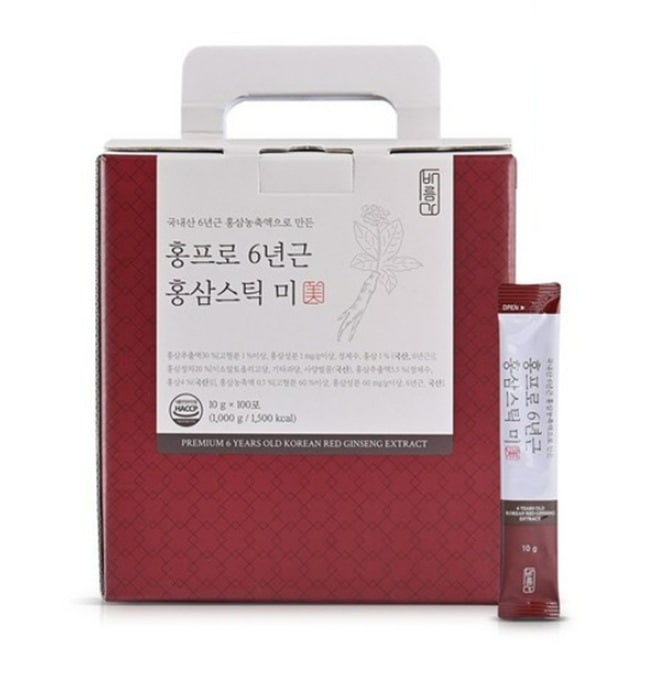 韓国6年根紅参液10gx100砲