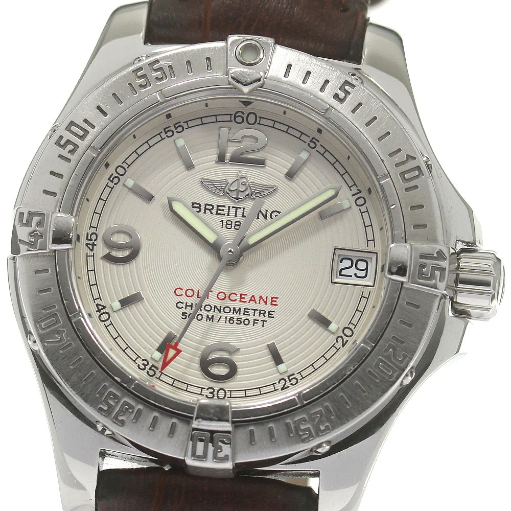 ブライトリング BREITLING A77380 コルト オーシャン デイト クォーツ レディース _833674【中古】 73,480円