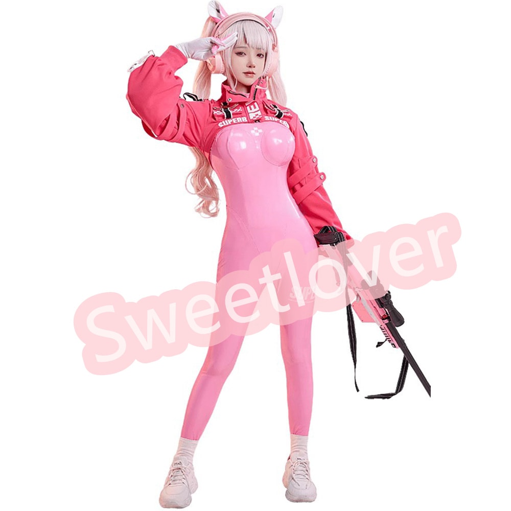 ハロウィンコスプレ衣装 勝利の女神 NIKKE 制服スカートアリス ピンク タイツコスプレ制服衣装変装仮装コスチュームステージ服