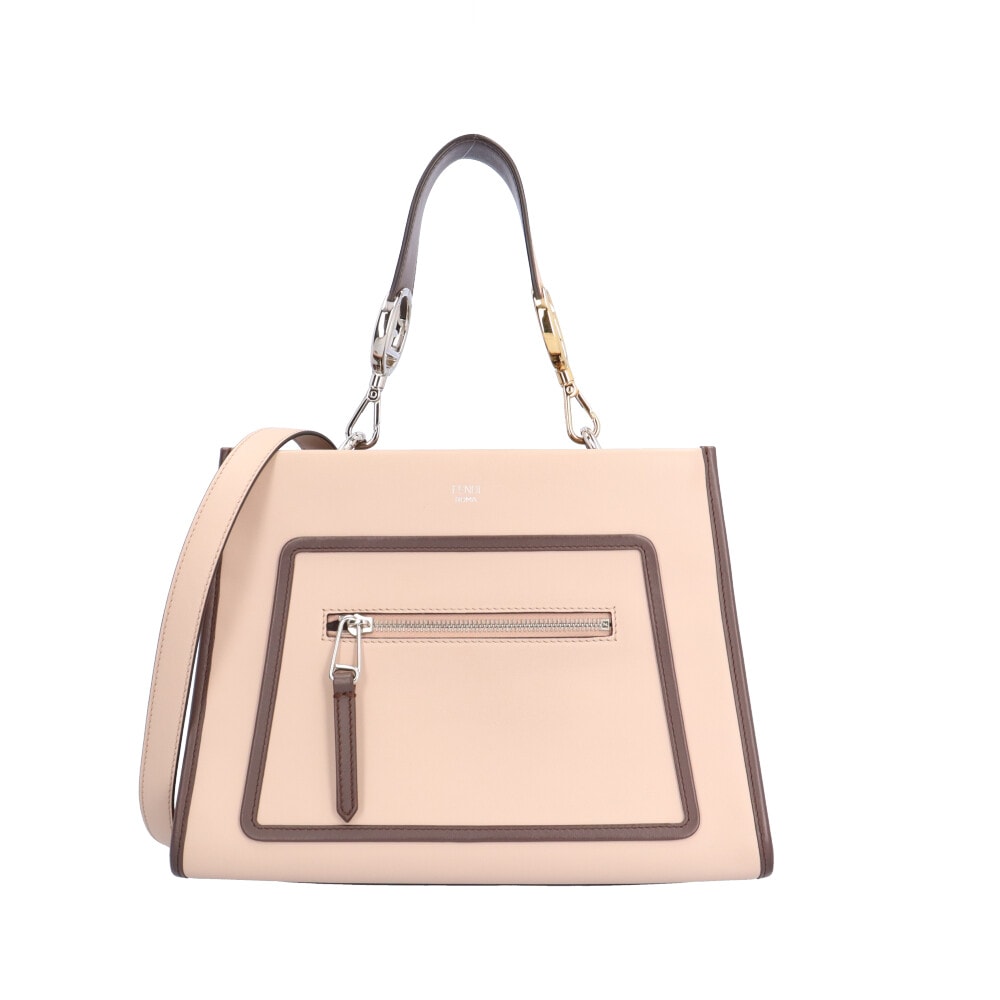 フェンディ ラナウェイ スモール ショルダーバッグ レザー ピンク FENDI 中古