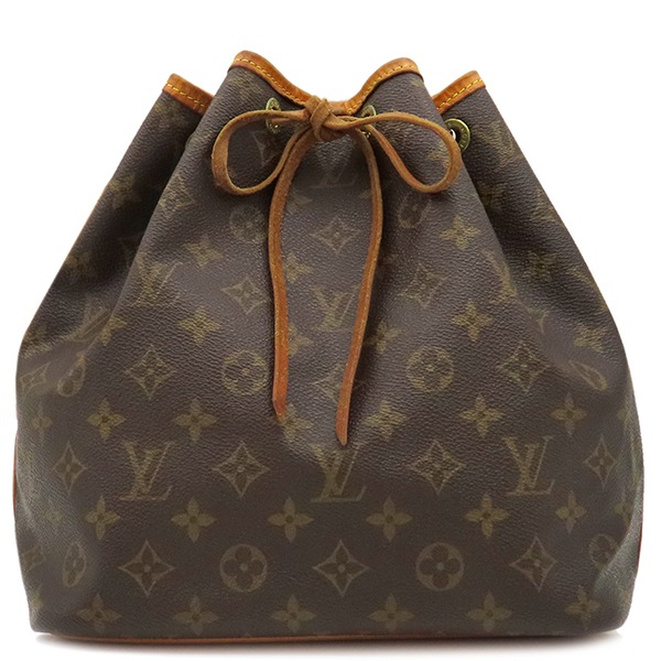 ルイヴィトン LOUIS VUITTON ショルダーバッグ プチ ノエ モノグラムキャンバス モノグラム ゴールド金具 茶 M42226 AR0937【中古】