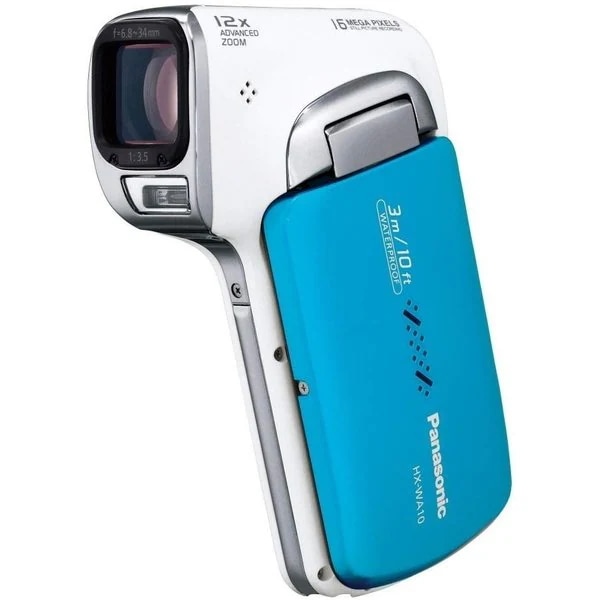 【中古】パナソニック Panasonic 防水デジタルムービーカメラHX-WA10 オーシャンブルー HX-WA10-A SDカード付き 28,470円