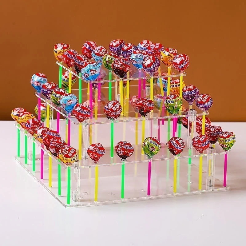 35穴アクリル透明ロリポップホルダーコンビニロリポップディスプレイスタンド