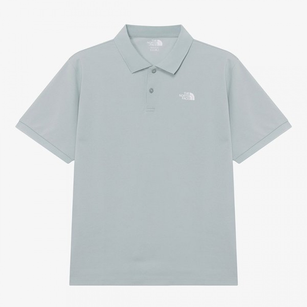 ノースフェイス ホワイトラベル ベイデン 半袖 ポロ COOL GRAY NT7PR01K