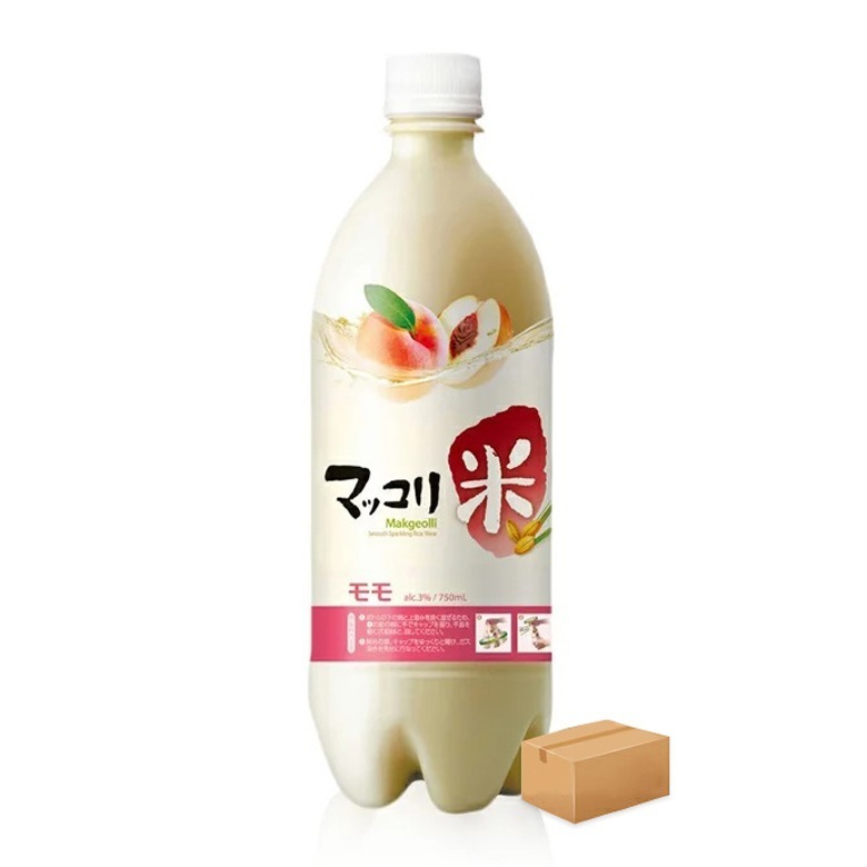 桃味マッコリ 750ml 20本 1ケース 米マッコリ
