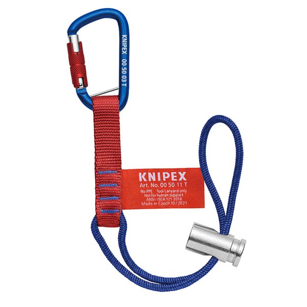 KNIPEX クニペックス カラビナ付キアダプターストラップ サイズ186x85x27 mm パック入 005013TBK