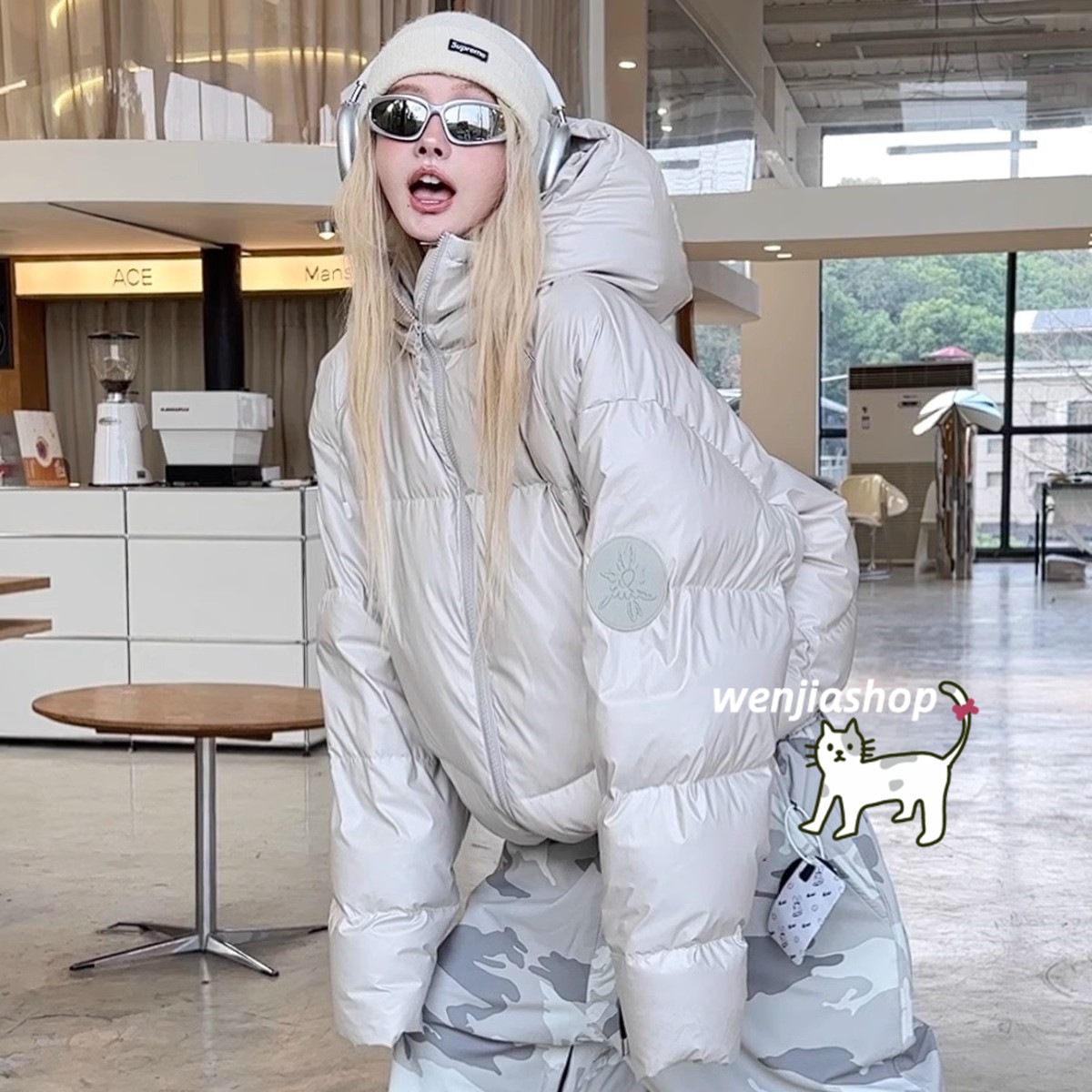 スノーボードウェア 2024 2025 ダウンコート メンズ レディース ダウンウェア ジャケット アウター ウィンタースポーツ 韓国風 防水 防風 スノボーウェア スキーウェア スノボウェア