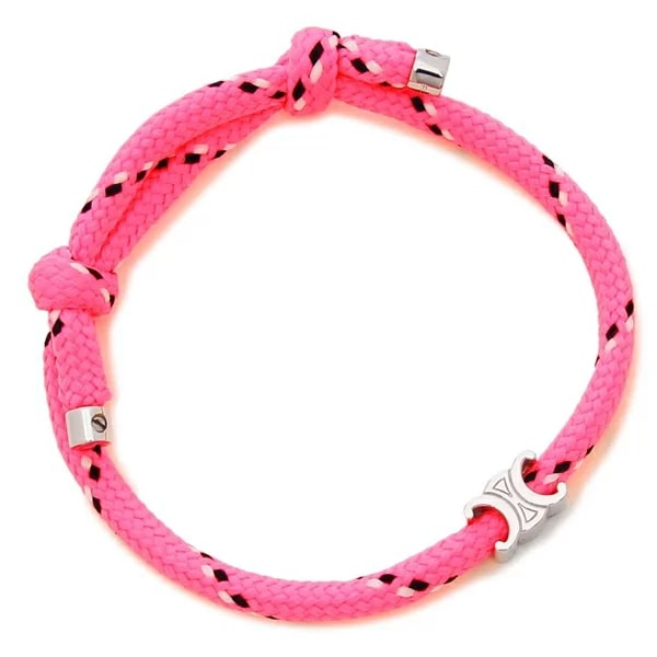 ブレスレット バングル トリオンフビーチ ロゴ ピンク シルバー メンズ レディース ユニセックス 461DQ2BPO 24NS